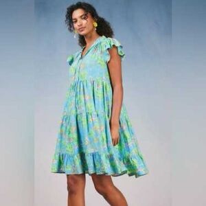 Current Air Tired Floral Mini Dress wedding back to school boho